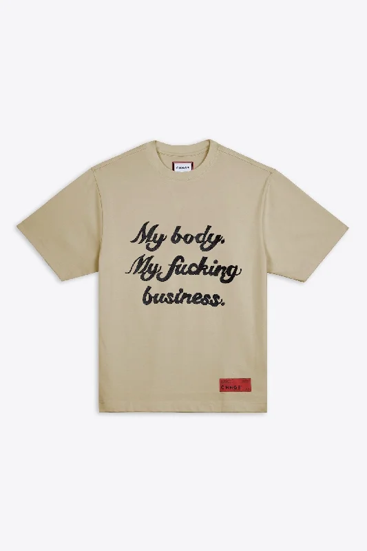 Midnight Madness My Body My Business S/S Basic Tee (Sand)