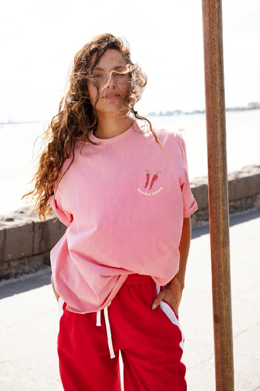 Year-End Sale HOT SUMMER TEE - Pink/Hot Summer Print