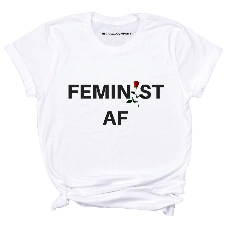 Price Fest Feminist AF Rose Feminist T-Shirt