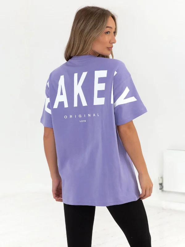 Fantastic Deals Isabel Oversized T-Shirt - Violet