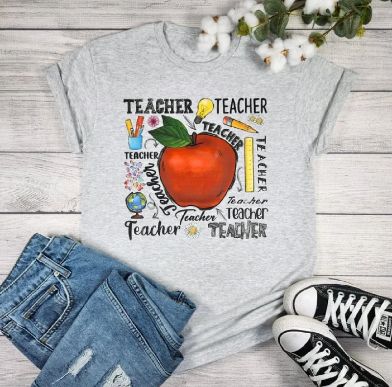 Limited Availability Teacher Apple Graphic Tee