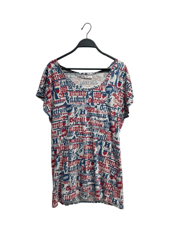 Weekend Extravaganza: Shop Now HYSTERIC GLAMOUR/T-Shirt/FREE/GRY/Cotton/All Over Print/ Weekend Extravaganza: Shop Now HYSTERIC GLAMOUR/T-Shirt/FREE/GRY/Cotton/All Over Print/