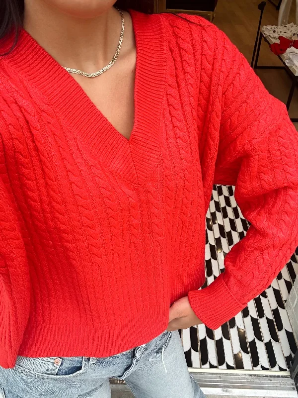 Value Deals SOFT CABLE NECK V NECK JUMPER