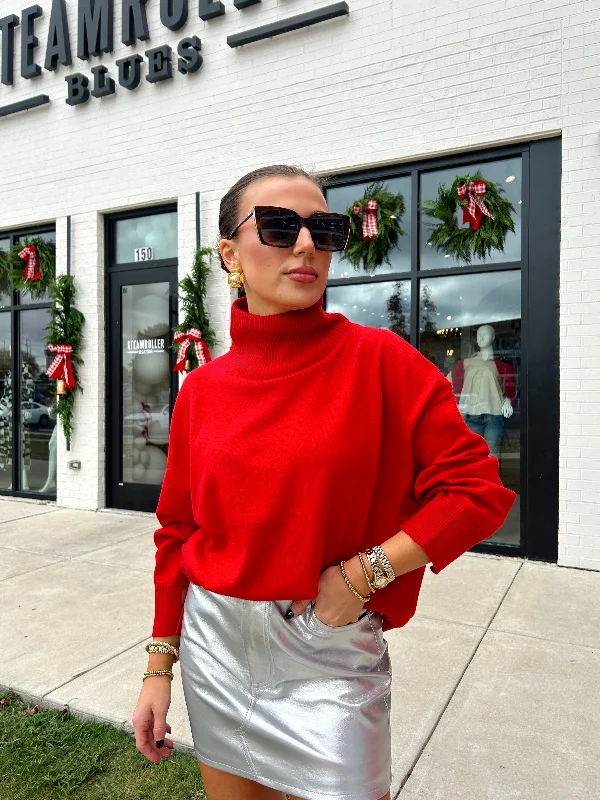 Friends and Family Sale BASIC TURTLE NECK SWEATER