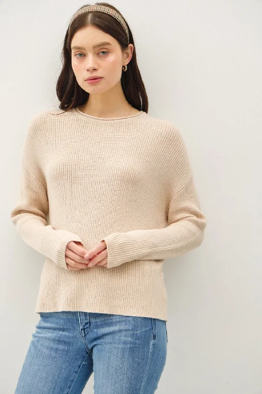 Price Drop Round Neck Long Sleeve Sweater