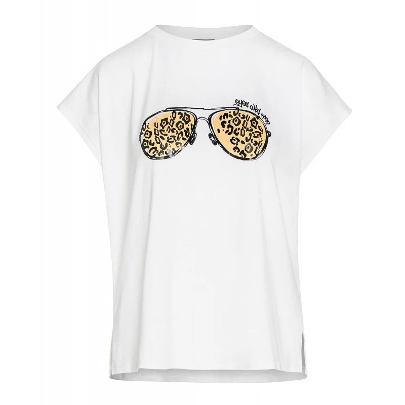 Mega Deal Access Fashion White Printed T shirt