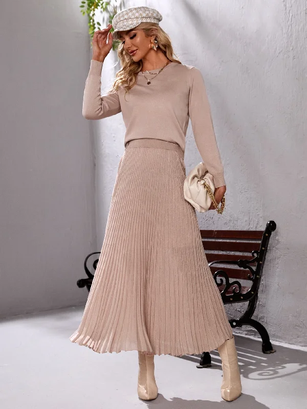 Weekend Shopping Extravaganza Elegant Plain Long Sleeve Round Neck Regular Women Sweater