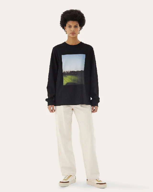 Value Deals Kieran Top Organic Heavyweight Cotton Jersey Black