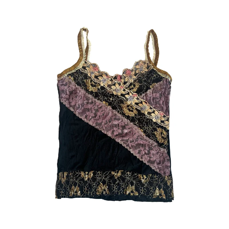 The Best Prices 80s Lace Splicing V-neck Camisole