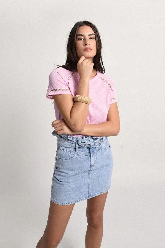 Daily Special Molly Bracken Pink Knitted Tee