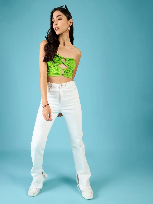Weekend Offers That Shine Ring Accent Tube Top