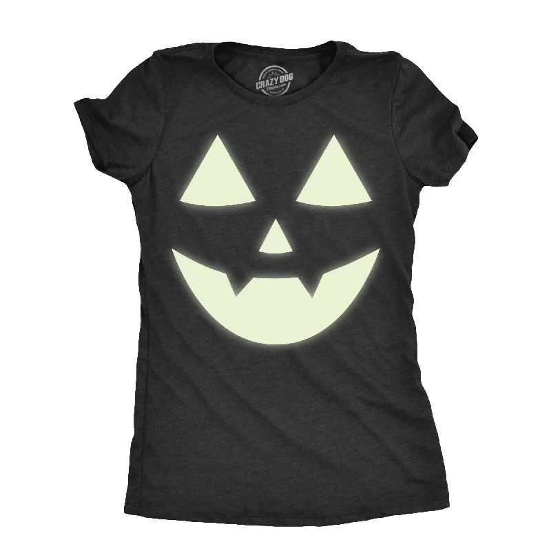 The Best Prices Glow In The Dark Jack O Lantern Women's T Shirt