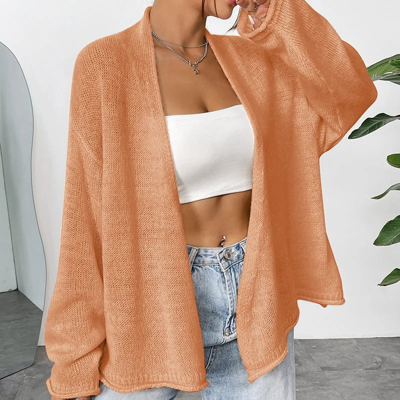 Savings Spectacular Sprint Autumn Solid Color Knitted Cardigan Wholesale Womens Clothing N3824070500034