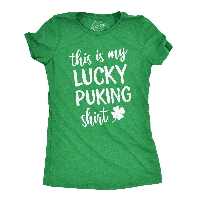 Weekend Savings Sensation This Is My Lucky Puking Shirt Women's T Shirt