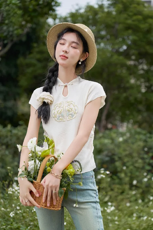 Seasonal Sale Knit T-shirt for Women