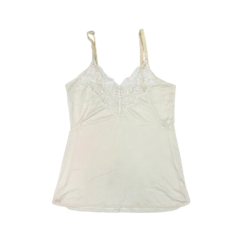 Shop and Save Lace Trim Silk Camisole