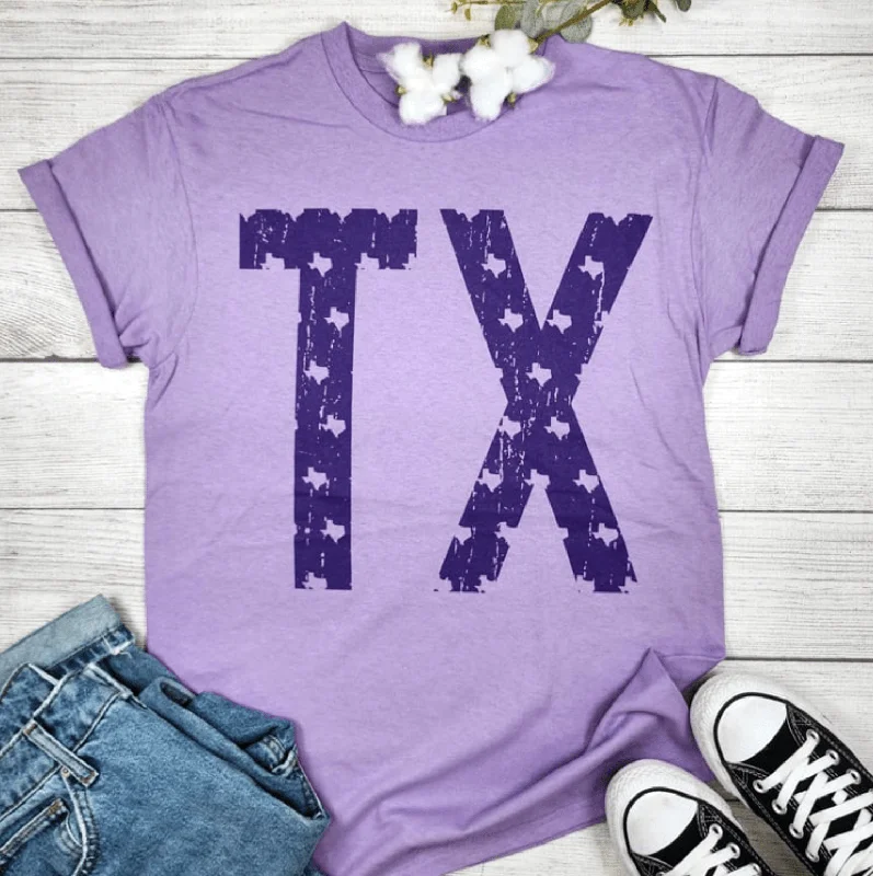 Bargain Blast TX Lavender Texas Graphic T-shirt
