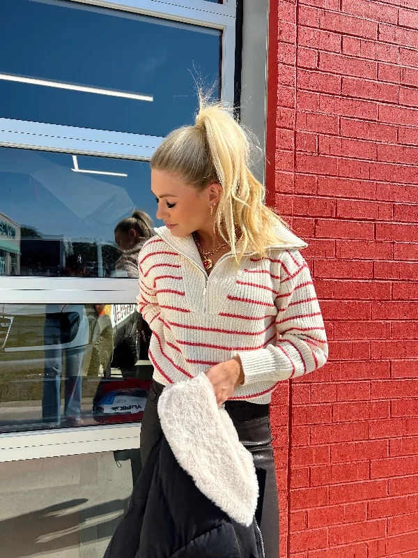 Deal Mania VILLA HALF ZIP SWEATER