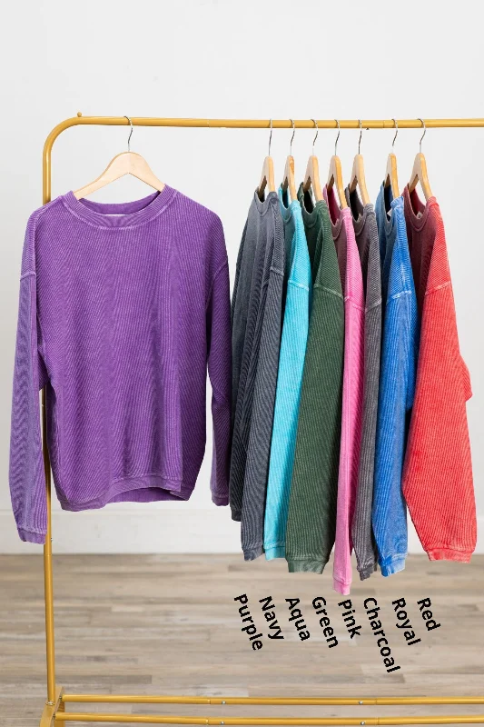 While Supplies Last The Casual Comfort Corded Sweatshirt