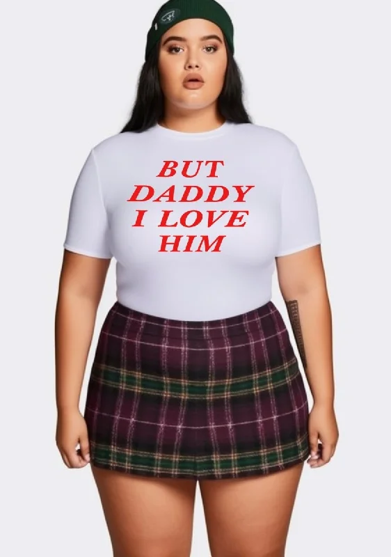 The Best Prices Curvy But Daddy I Love Him Baby Tee