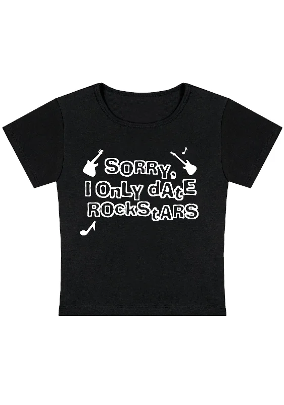 Weekend Deal Only Date Rockstars Guitars Y2k Baby Tee