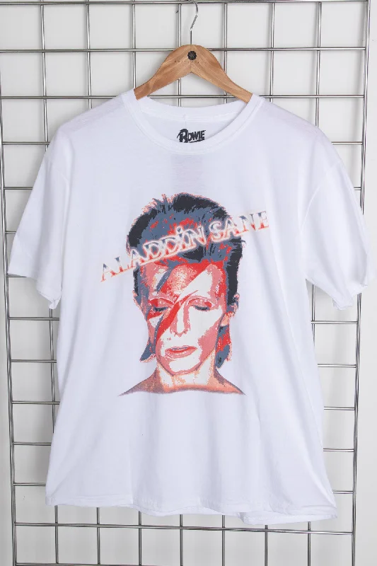 Season Finale Sale Daisy Street Licensed Relaxed T-Shirt With Bowie Aladdin Sane Print Season Finale Sale Daisy Street Licensed Relaxed T-Shirt With Bowie Aladdin Sane Print
