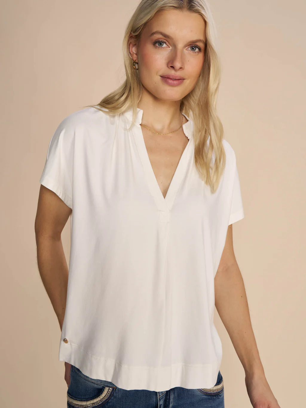 Weekend Discounts to Delight Mos Mosh Ecru Shira Tee