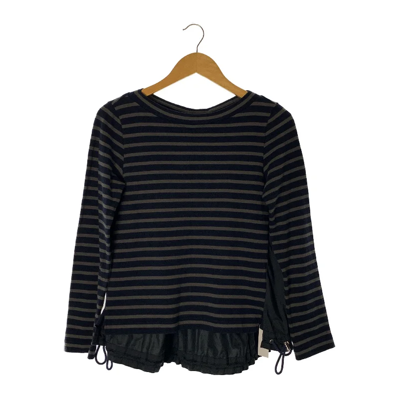 Weekend Savings Sensation sacai/LS T-Shirt/2/NVY/Cotton/Border/13-01912