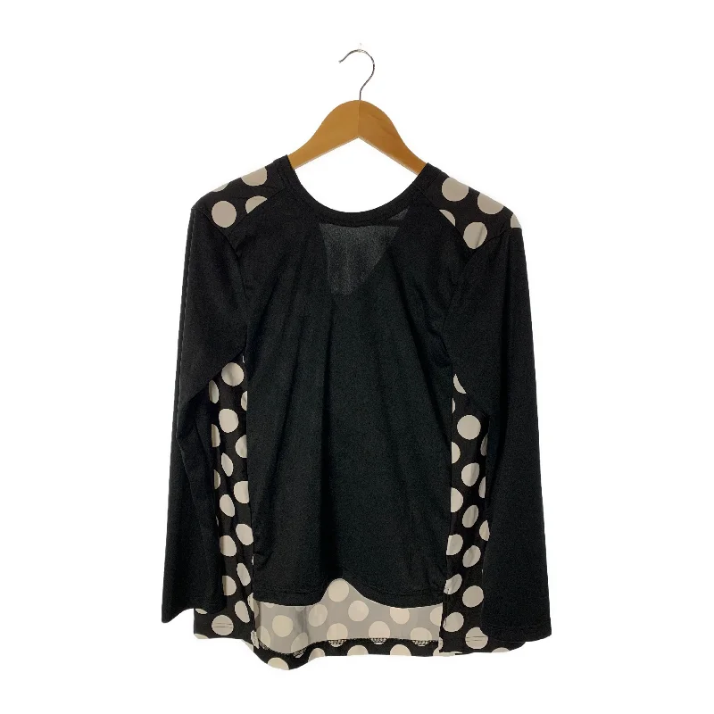 Seasonal Sale COMME des GARCONS/LS T-Shirt/S/BLK/Polyester/All Over Print/