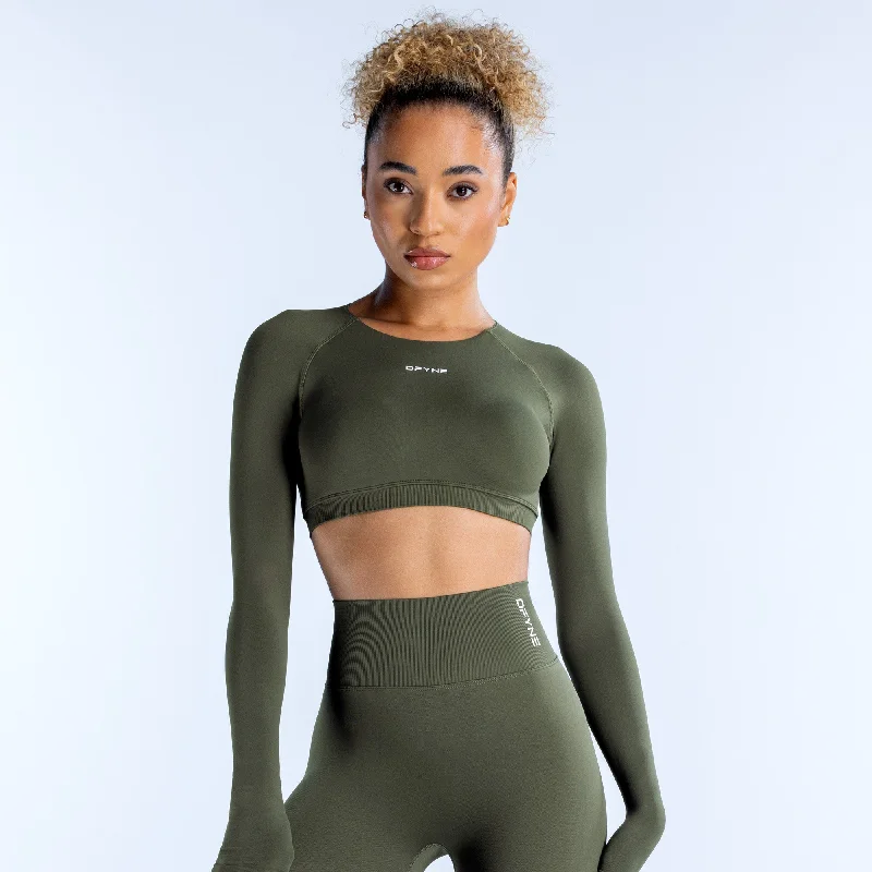 Crazy Deals Dynamic Long Sleeve Crop Top