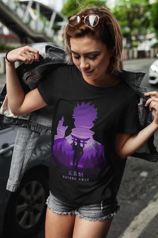 Price Slash Satoru Gojo-Jujutsu Kaisen: Anime- Unisex Regular Fit Half Sleeve T-Shirts