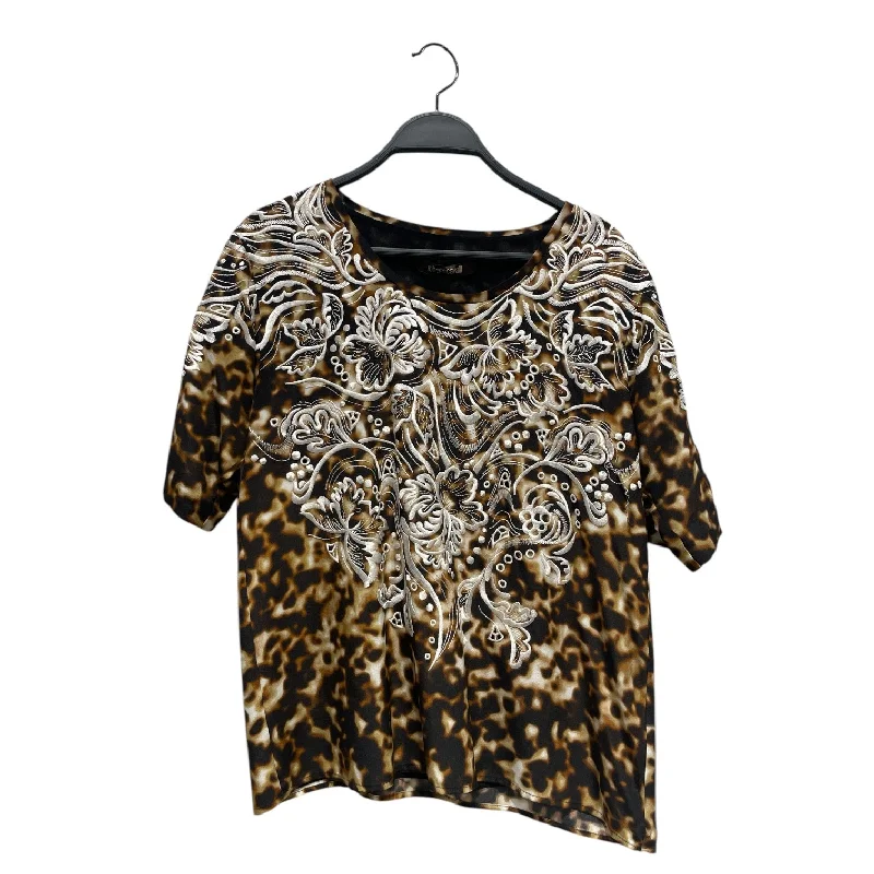 Online Only roberto cavalli/T-Shirt/38/Animal Pattern/Silk/BRW/