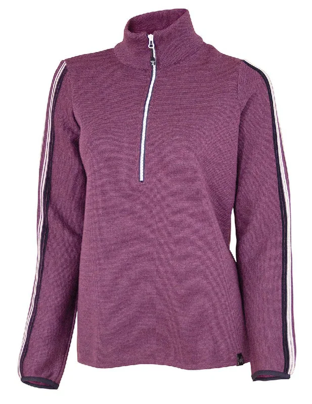 Weekend Deals That Spark LINDSEY HALF ZIP  — PURPLE