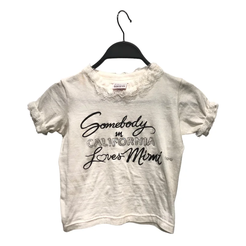 Pay Less MIMI WADE/T-Shirt/Graphic/Cotton/WHT/