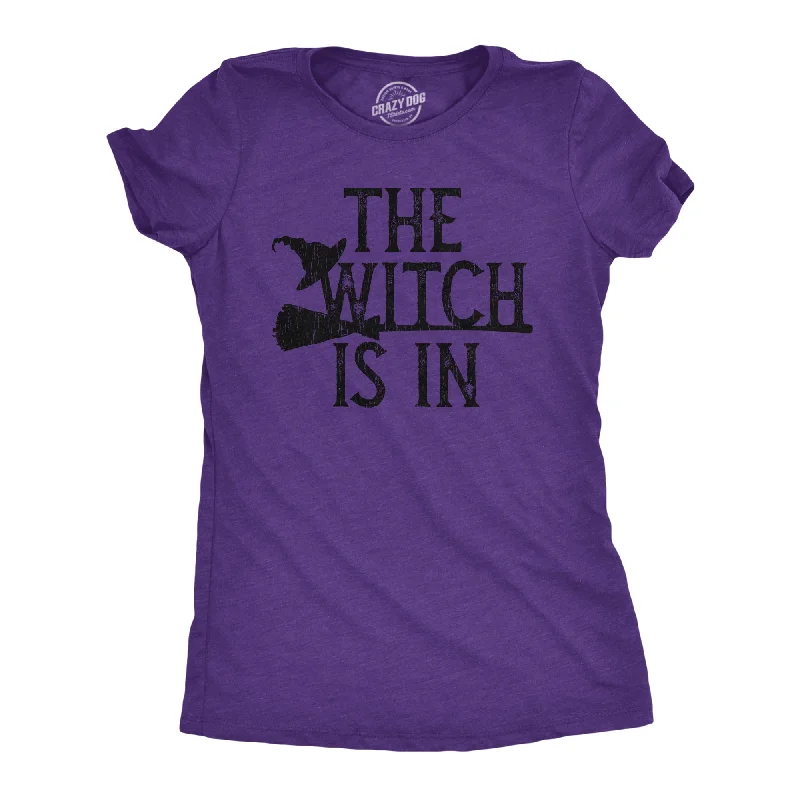 Deep Savings The Witch Is In Broomstick Women's T Shirt