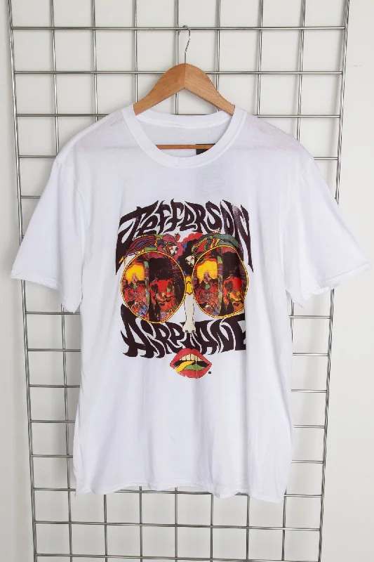 Inventory Reduction Daisy Street Licensed Relaxed T-Shirt With Jefferson Airplane Print Inventory Reduction Daisy Street Licensed Relaxed T-Shirt With Jefferson Airplane Print