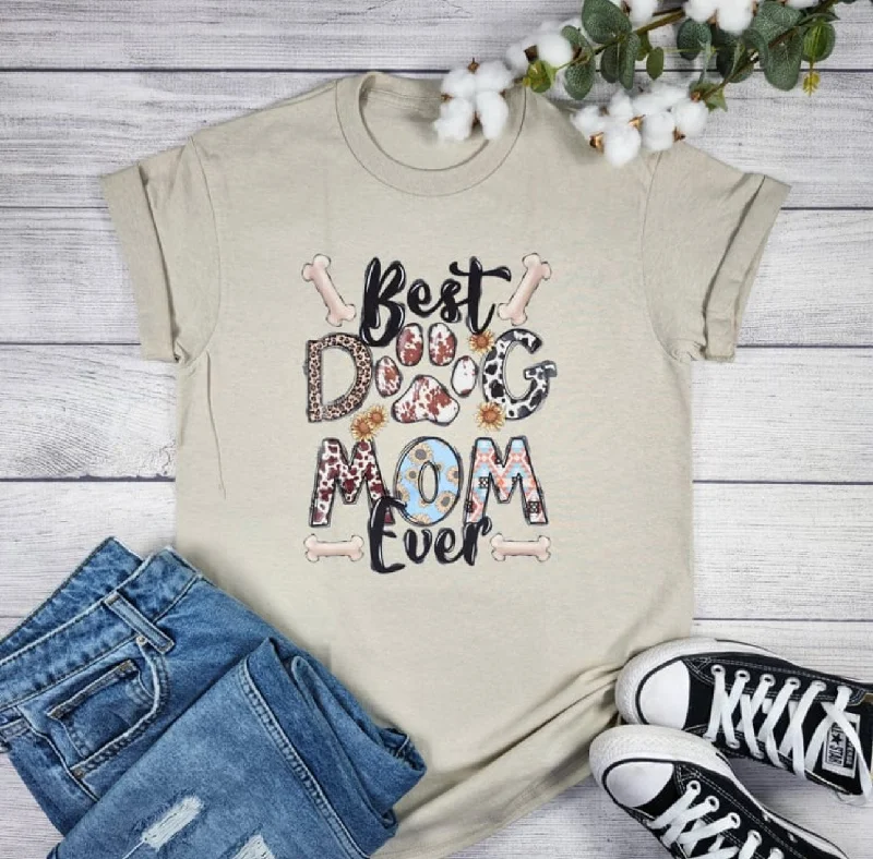 New Markdowns Best Dog Mom Graphic Tee