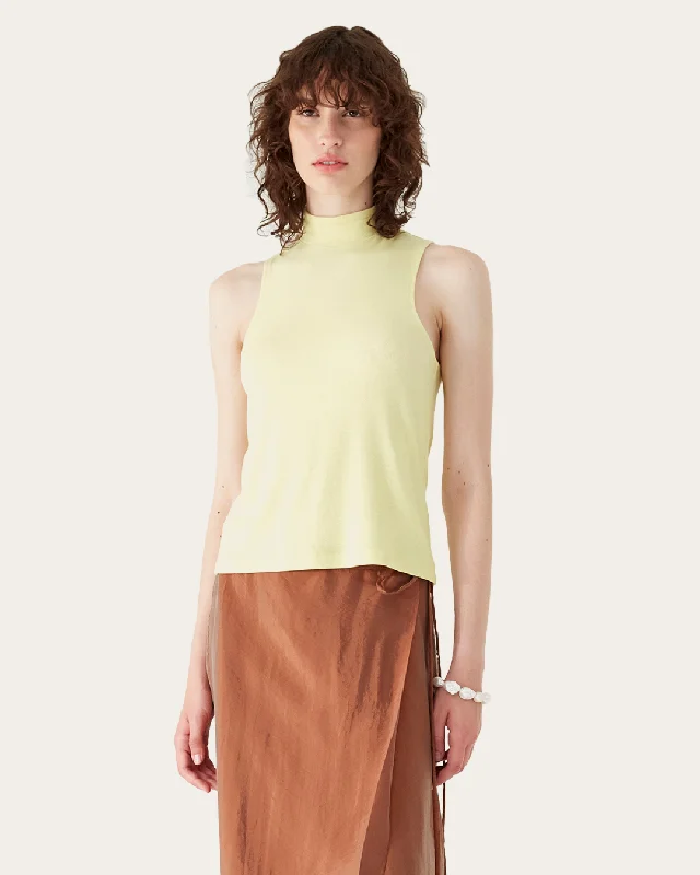 Act Fast Bryn Top Tencel Yellow