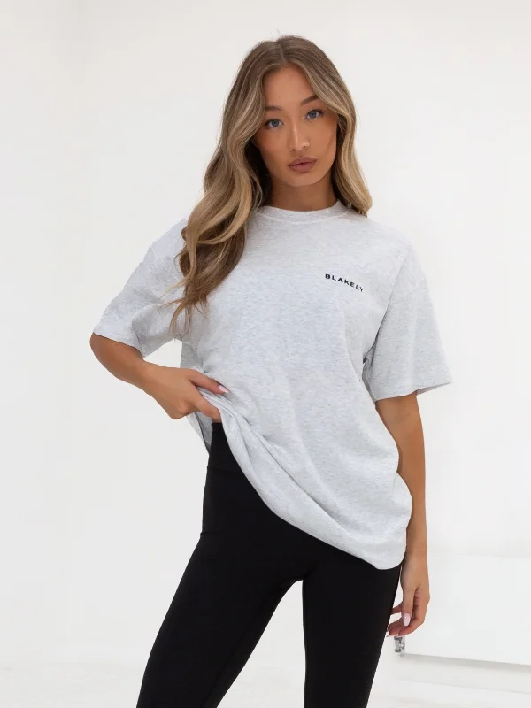 Closeout Series Oversized T-Shirt - Marl White