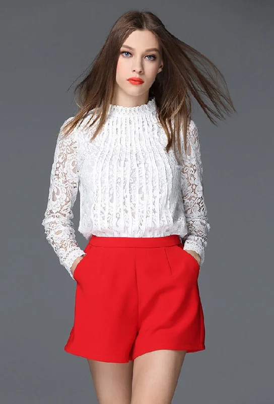 Weekend Bargains to Enjoy Long Sleeve Lace Top