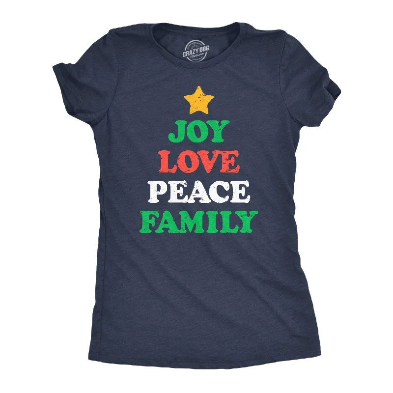 Weekend Specials to Love Joy Peace Love Family Women's T Shirt