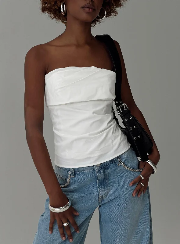 Mega Deal Xandria Strapless Top White