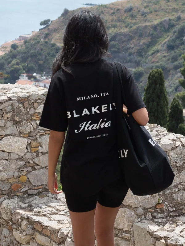 Deal Alert Italia Oversized T-Shirt - Black