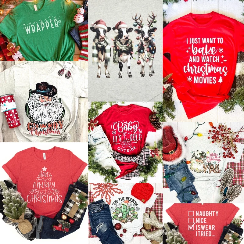 Weekend Savings Extravaganza Christmas Surprise Graphic Tee
