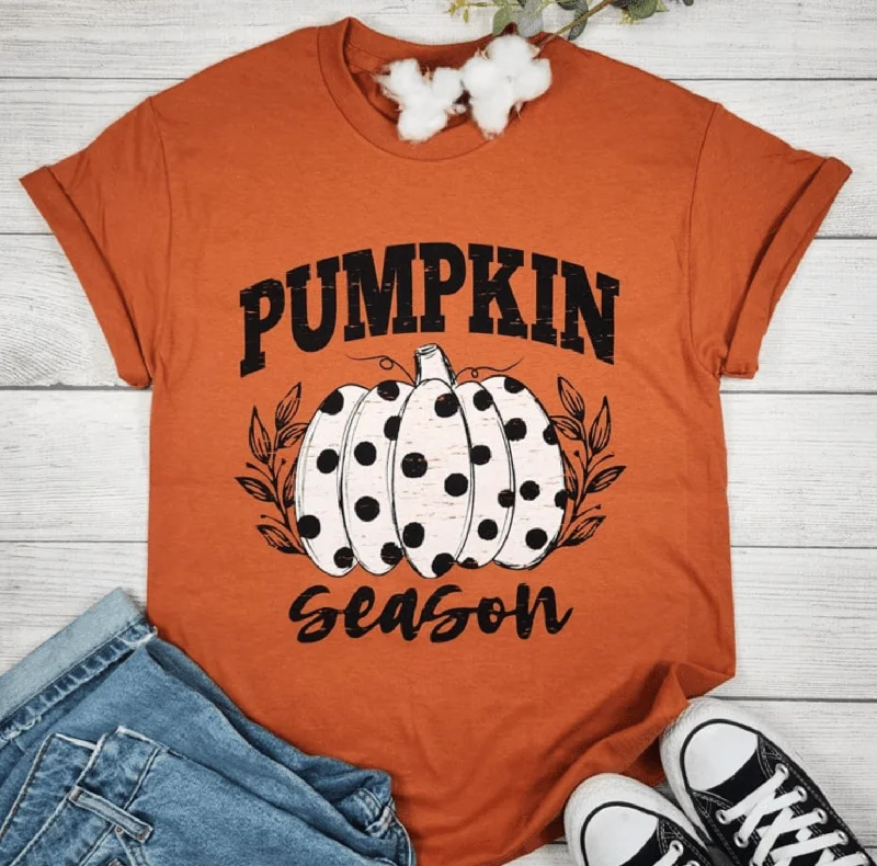 Weekend Bargains to Enjoy Polka Dot Pumpkin Graphic Tee