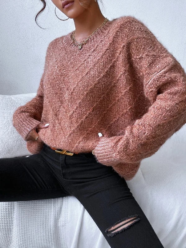 Customer Appreciation Sale Casual Plain Long Sleeve Round Neck Regular Women Sweater