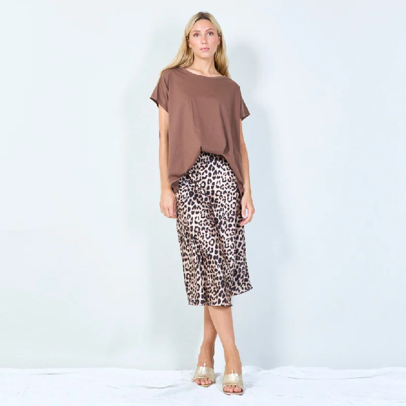 Price Rollback Casual t-shirt with rolled sleeves wholesale