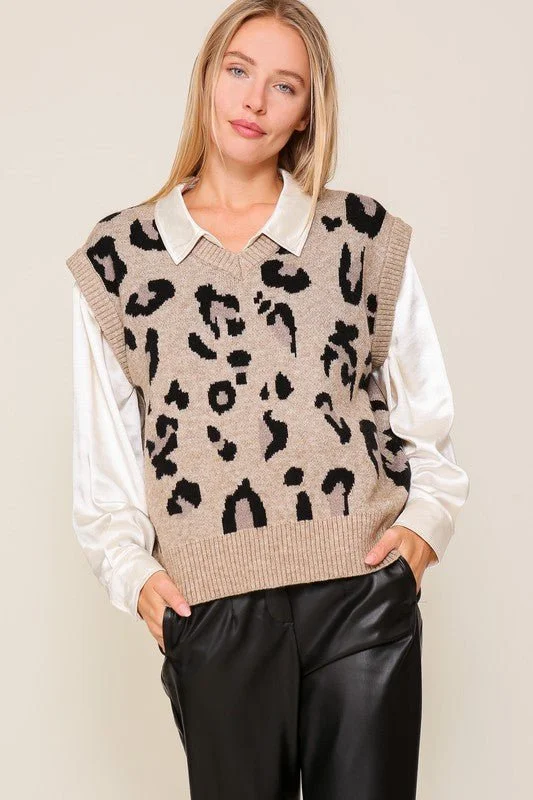 Don't Wait Leopard Vest
