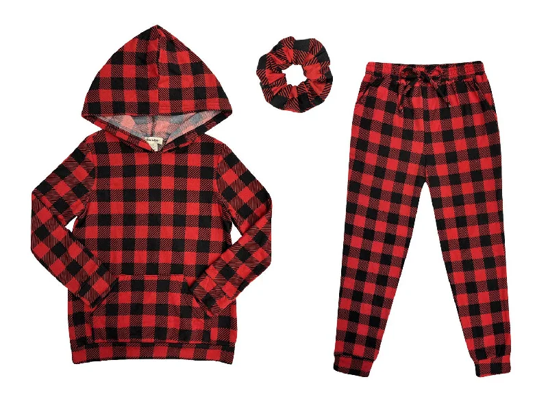 Discount Extravaganza Buffalo Plaid Kids Pajama Set