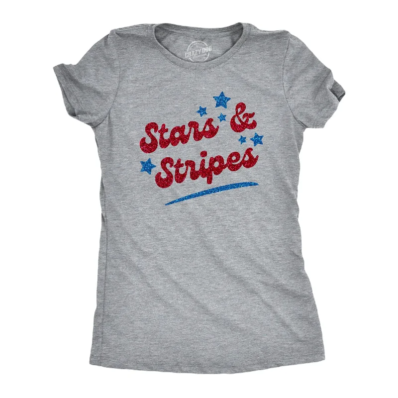 Sale Event Stars And Stripes Glitter Women's T Shirt